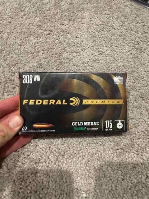 Gold Medal Sierra MatchKing 308 Win 175 Grain