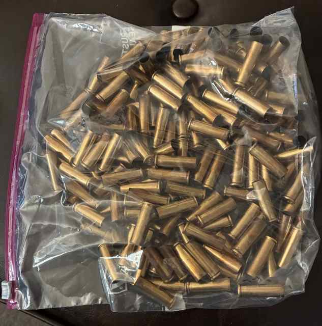 164 pieces of once fired 357 mag brass