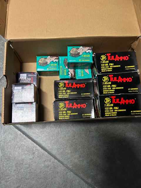 7.62 x 39 AK Ammo! 1k rnds / $499 OBO. Brand new!