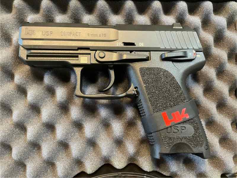 HK USP9C USP Compact V1 9mm 3 Mags Night Sights