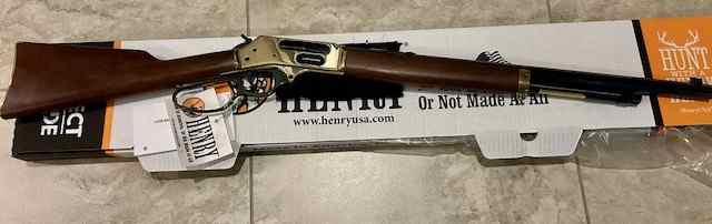 Henry Lever Action 45-70 Brass Side Gate, 22” 
