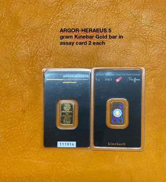 MULTIPLE GOLD BARS CERTIFIED PURE AND SERIALIZED