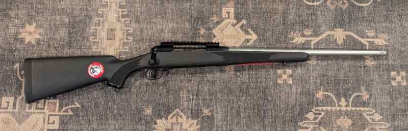 Savage 110 in 35 Whelen With threaded barrel.