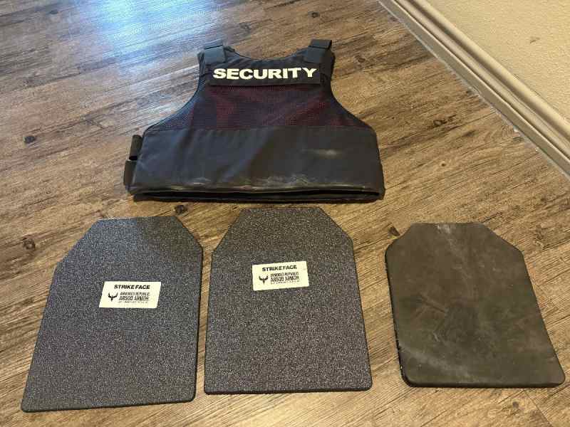 WTT level 3a+ soft armor panels &amp; 3 level 3 plates