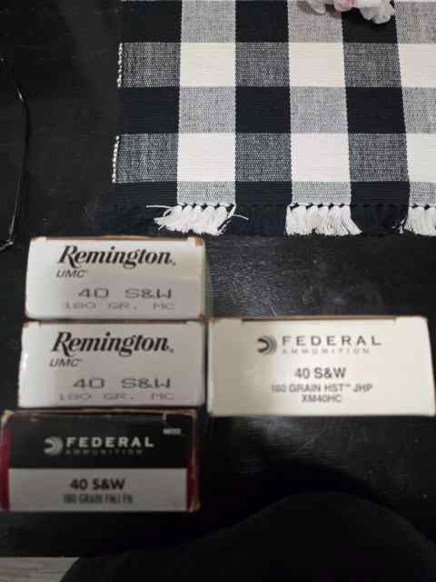 .40 Cal Hollows and Ball ammo